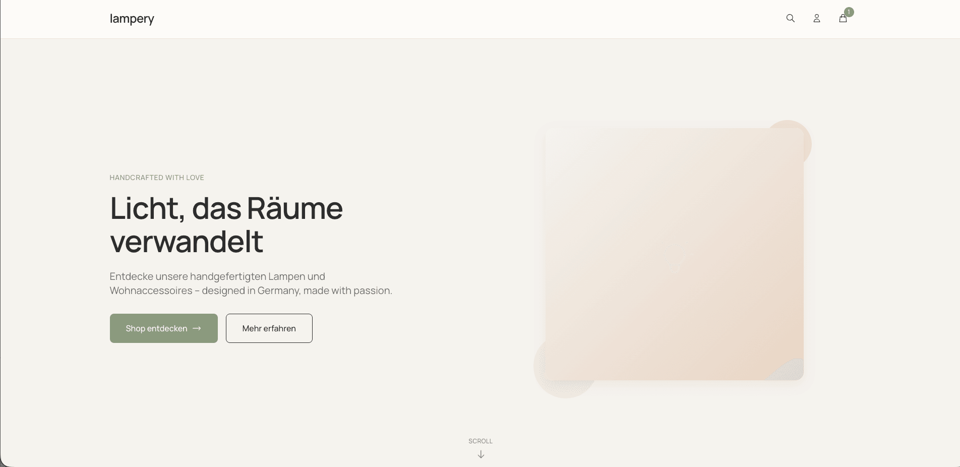 IN ENTWICKLUNG - E-Commerce Store Lampery.com